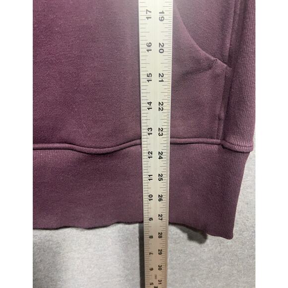 Lululemon Floral Flock Pullover Black Cherry Size 8/M {Read} - Picture 12 of 13